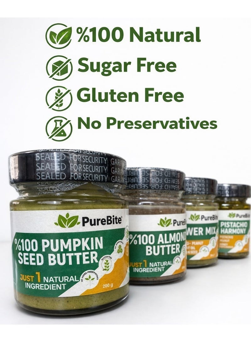 PURE BITE Pure Pumpkin Seed Butter, Sugar Free, Gluten Free, High in Protein-200 gr - Image 2